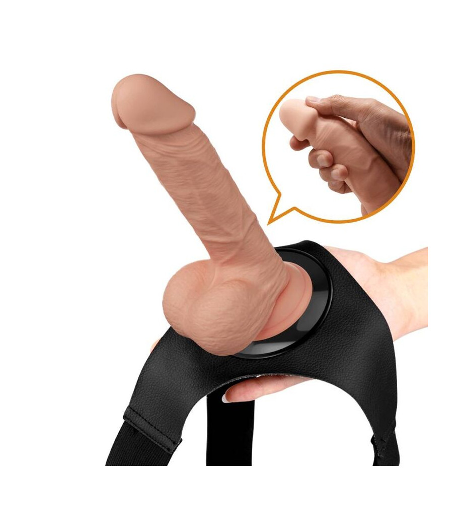 PRETTY LOVE - HARNESS-HOSE UNIVERSAL-HARNESS MIT DILDO JERRY 21.8 CM NATUR