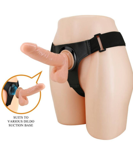 PRETTY LOVE - IMBRAGATURA SLIP UNIVERSALE CON DILDO TOM 20 CM NATURALE