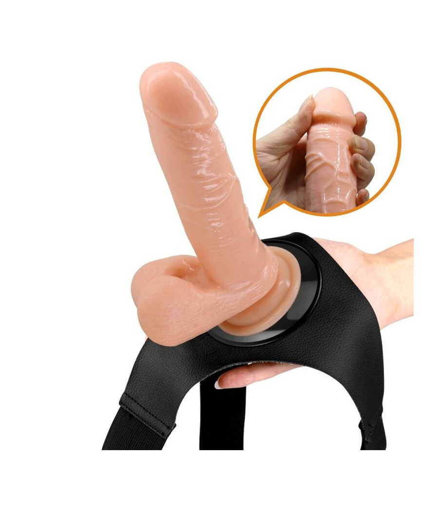 PRETTY LOVE - HARNESS BRIEFS UNIVERSAL HARNESS WITH DILDO TOM 20 CM NATURAL