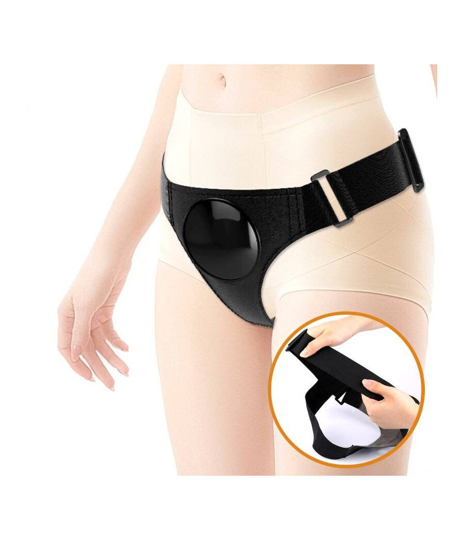 PRETTY LOVE - HARNAIS SLIPS HARNAIS UNIVERSEL AVEC GODE TOM 20 CM NATUREL