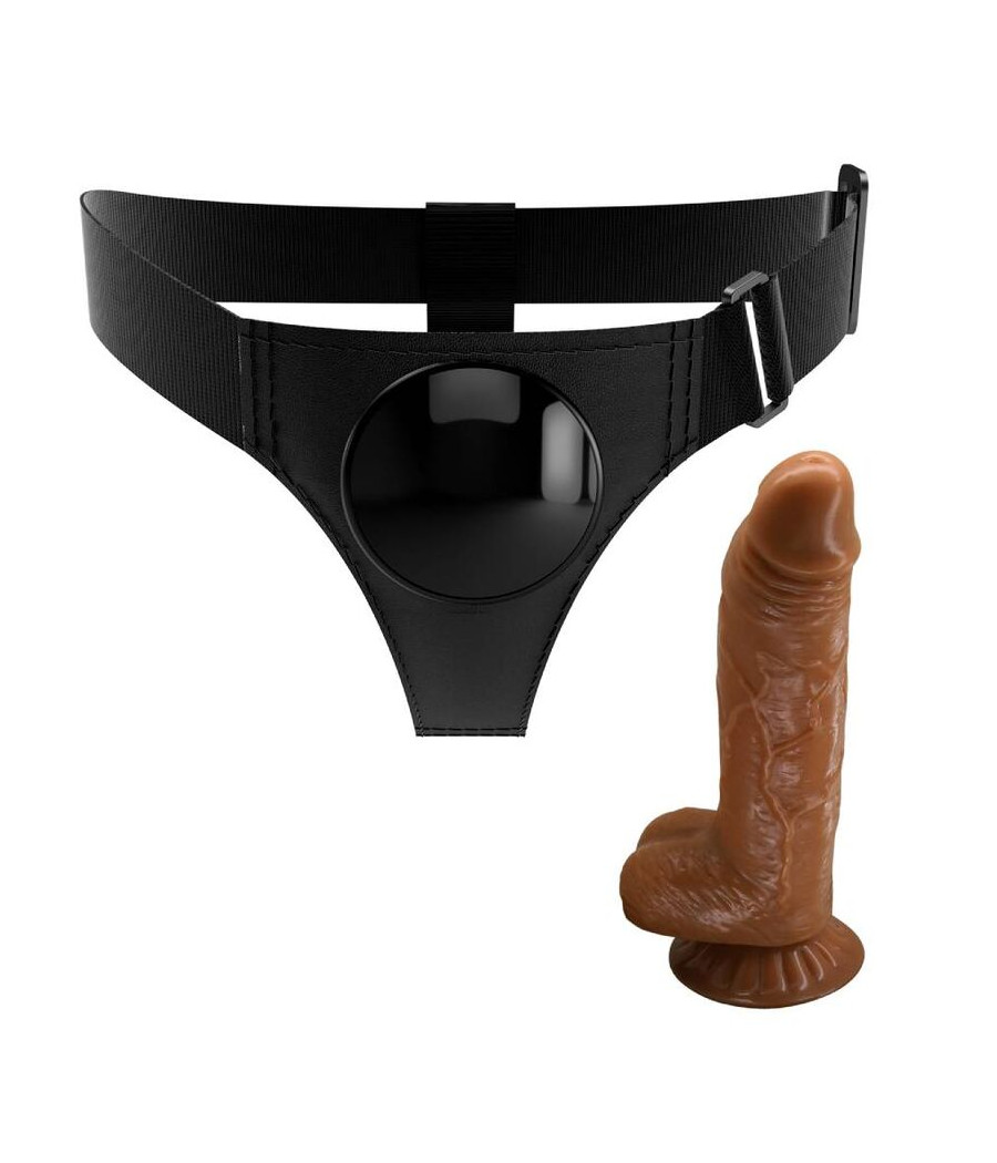 PRETTY LOVE - HARNESS-HOSE UNIVERSAL-HARNESS MIT DILDO MICHEAL 20 CM SCHWARZ