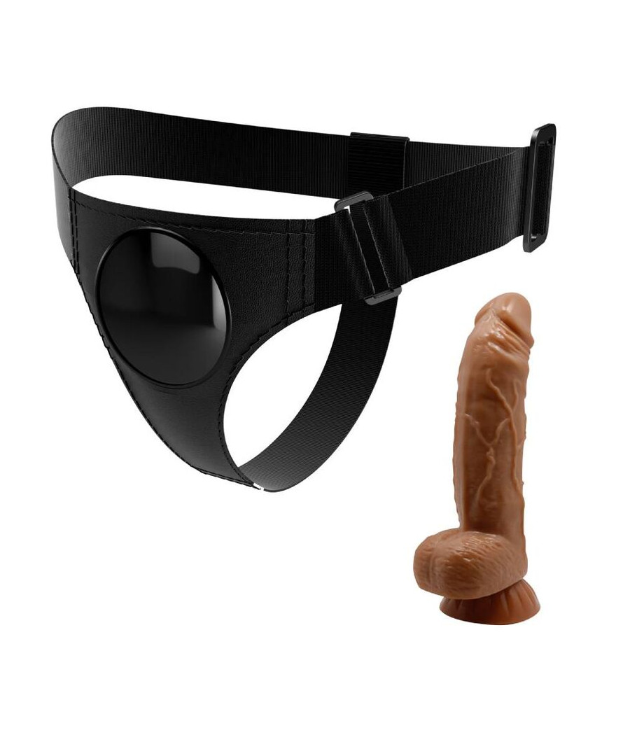 PRETTY LOVE - SLIP HARNAIS HARNAIS UNIVERSEL AVEC GODE MICHEAL 20 CM NOIR