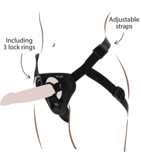 GET REAL - ARNÊS DE ALA PRETO