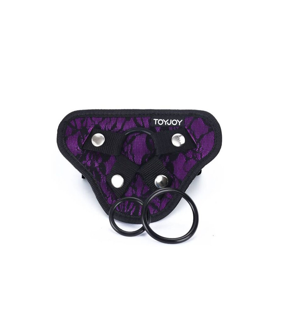 GET REAL - STRAP-ON LACE HARNESS PURPLE