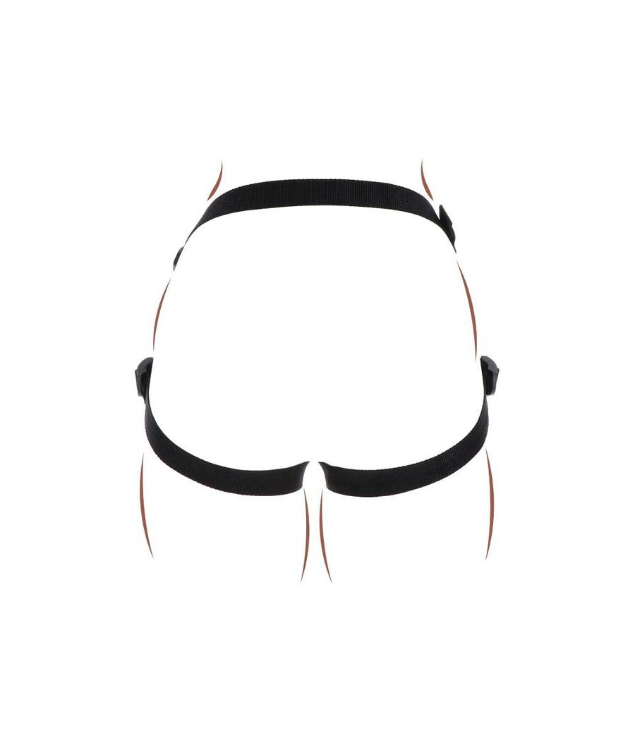 GET REAL - ARNÊS DE PRAZER STRAP-ON PRETO
