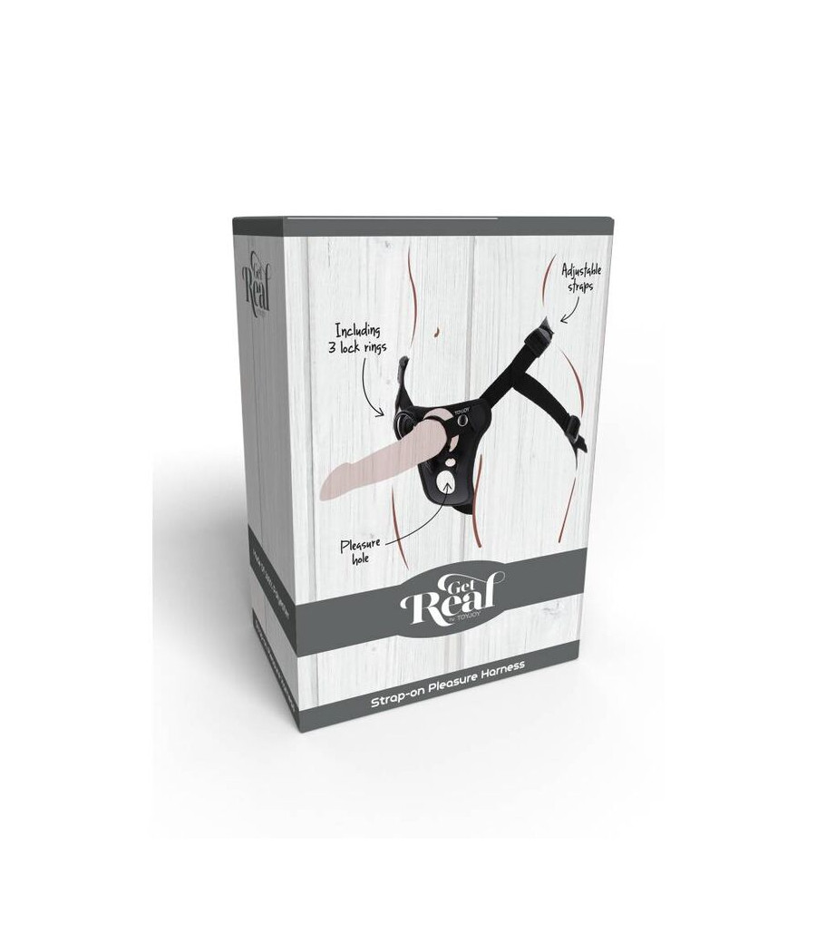 GET REAL - IMBRACATURA DA PIACERE CON CINTURINO NERA