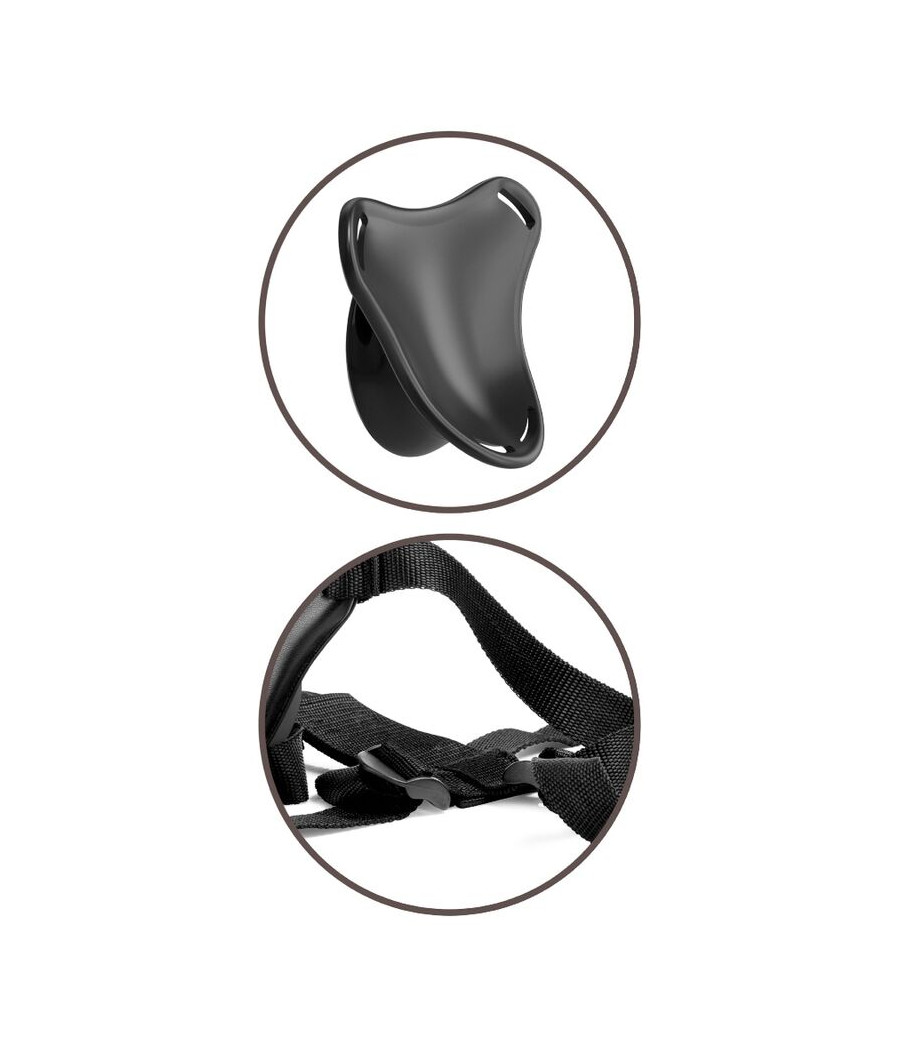 KING COCK - ELITE ARNÊS AJUSTVEL COM DILDO 15.2 CM PARA INICIANTES