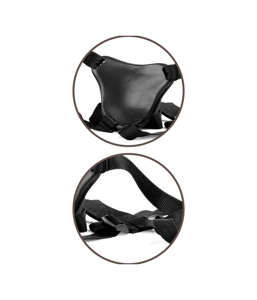 KING COCK - ELITE HARNAIS RÉGLABLE CONFORTABLE AVEC GODE 17.8 CM