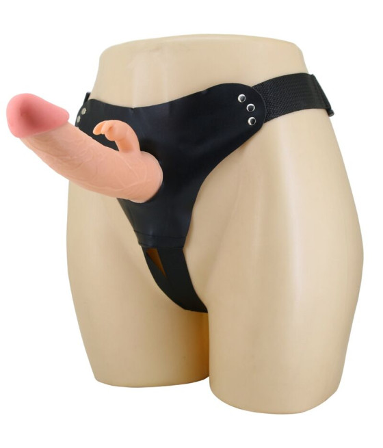 PRETTY LOVE - MAVIS HARNESS UNIVERSAL BRIEFS WITH DILDO 19 CM NATURAL