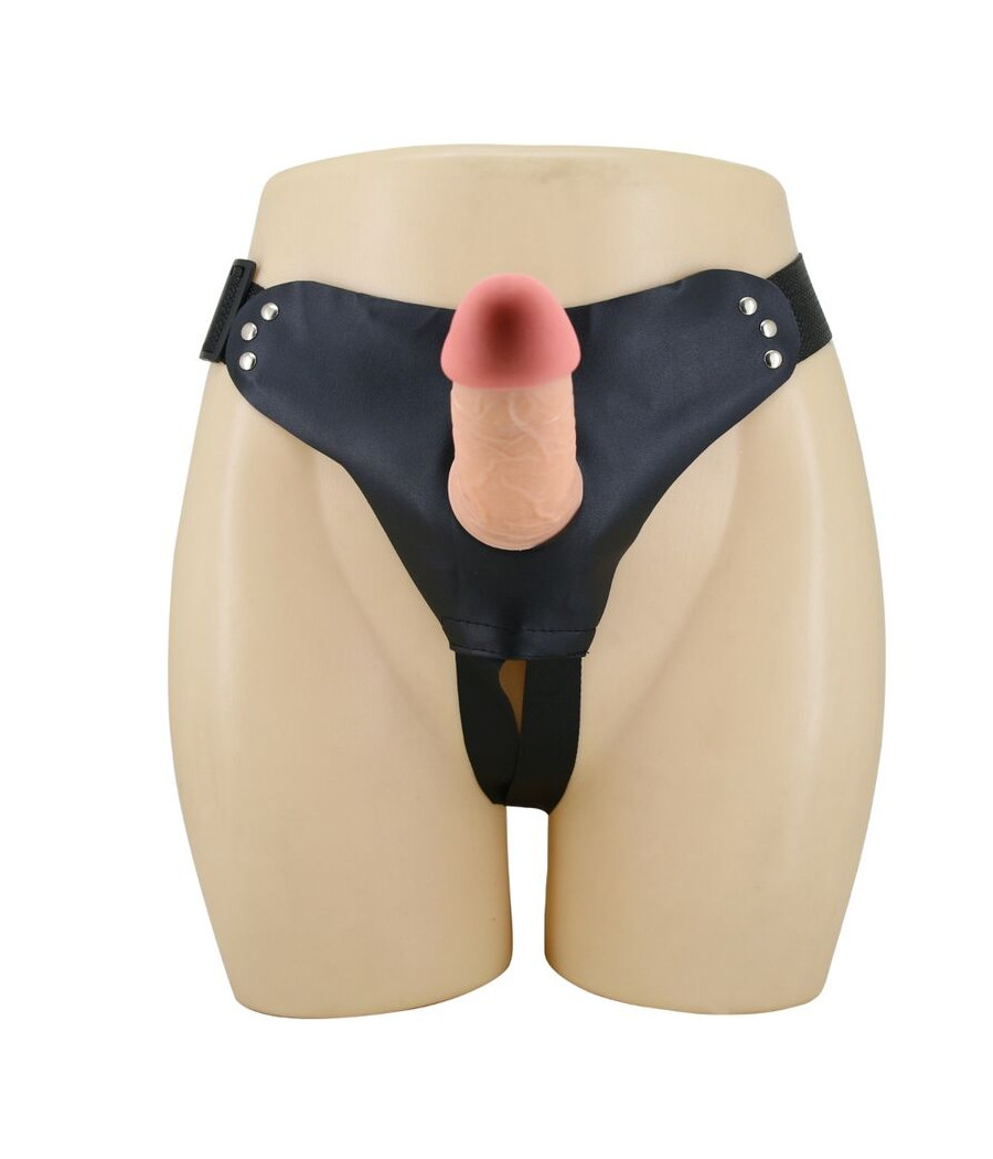 PRETTY LOVE - MAVIS HARNESS SLIP UNIVERSALE CON DILDO 19 CM NATURALE