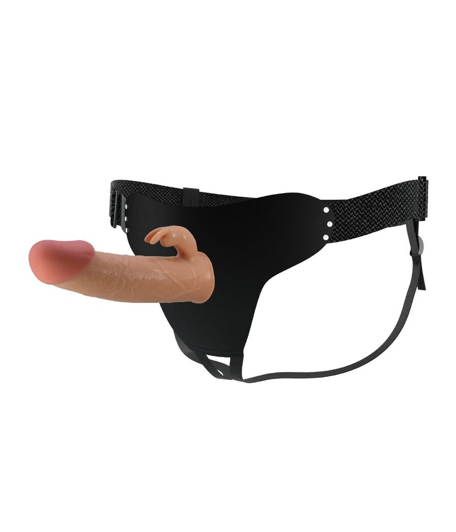 PRETTY LOVE - MAVIS HARNESS BRIEFS UNIVERSAL CON DILDO 19 CM NATURAL