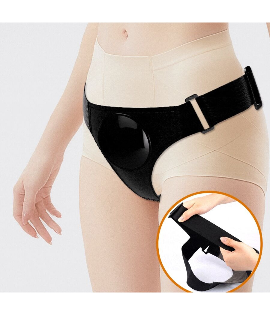 PRETTY LOVE - KYTON UNIVERSAL HARNESS BRIEFS WITH SQUIRTING DILDO 19 CM MULATO