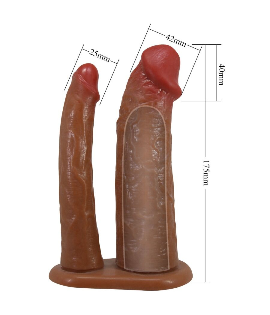 PRETTY LOVE - KEAVEN HARNESS BRIEFS UNIVERSAL & COMFORTABLE DOBLE DILDO