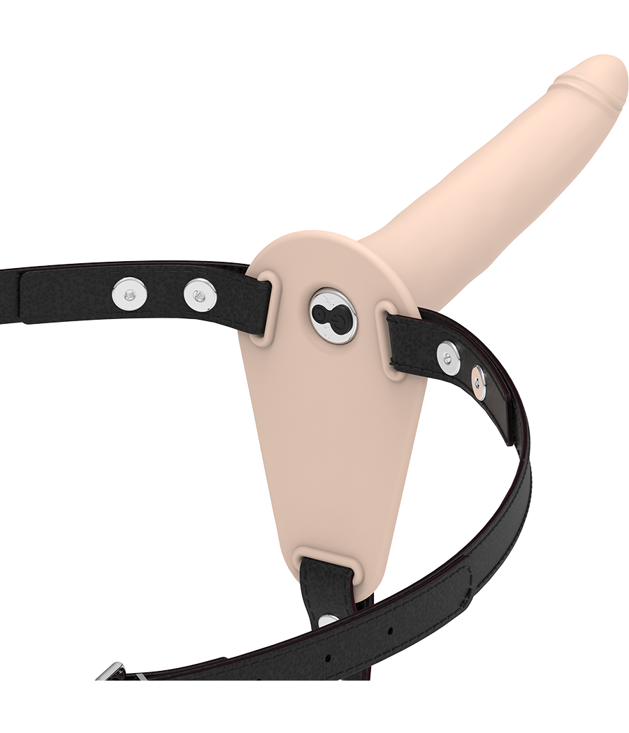 FETISH SUBMISSIVE HARNESS - VIBRADOR DE SILICONE DE CARNE 15 CM