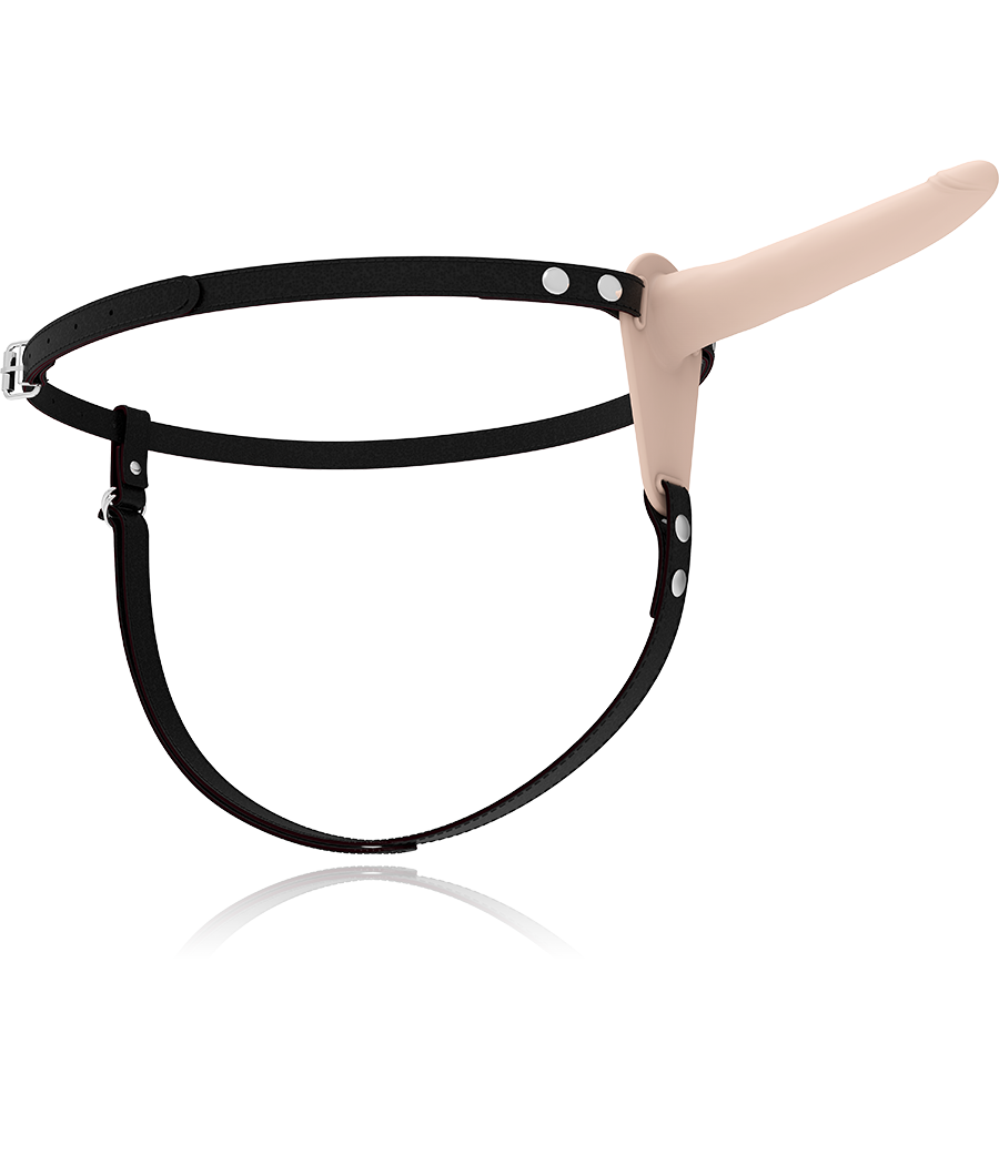 FETISH SUBMISSIVE HARNESS - VIBRATEUR SILICONE FLESH 15 CM