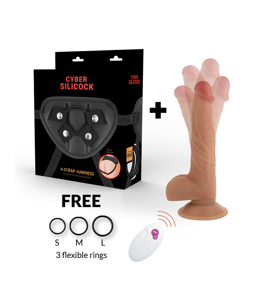 CYBER SILICOCK - TELECOMANDO MASTER JOHN STRAP-ON
