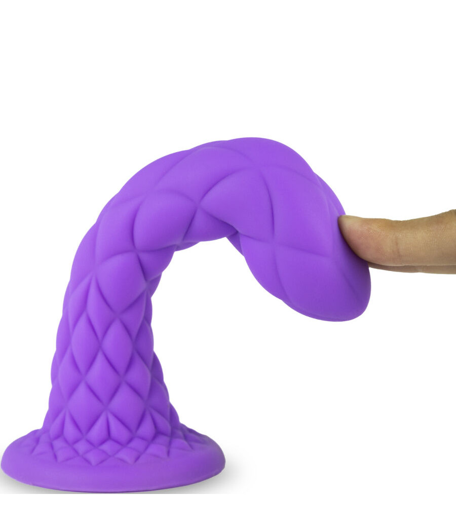 SILEXD - DREAMY DILDO FANTASY SILICONA LIQUIDA TERMOREACTIVO VIOLETA 18.5 CM