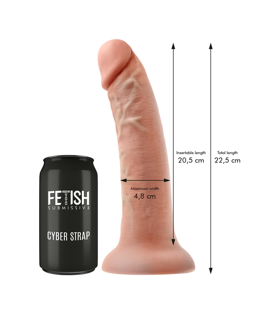 FETISH SUBMISSIVE CYBER STRAP - ARNÊS COM DILDO E BALA CONTROLE REMOTO TECNOLOGIA WATCHME L