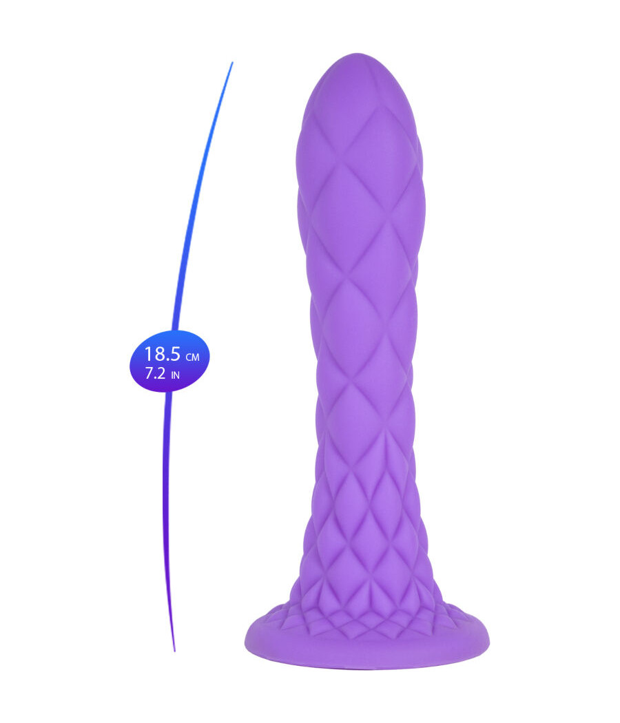 SILEXD - DREAMY DILDO FANTASY SILICONA LIQUIDA TERMOREACTIVO VIOLETA 18.5 CM