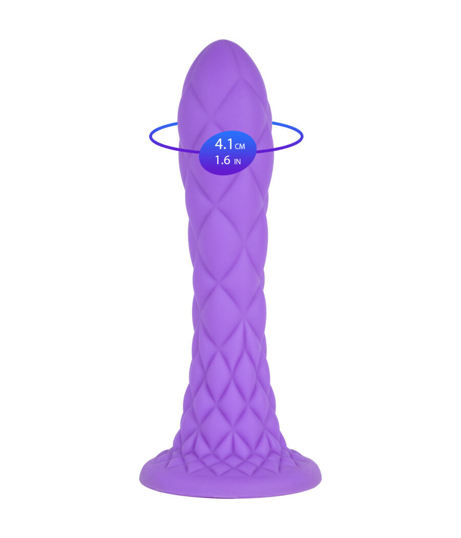 SILEXD - DILDO DA SOGNO FANTASY SILICONE LIQUIDO TERMOREATTIVO VIOLA 18,5 CM