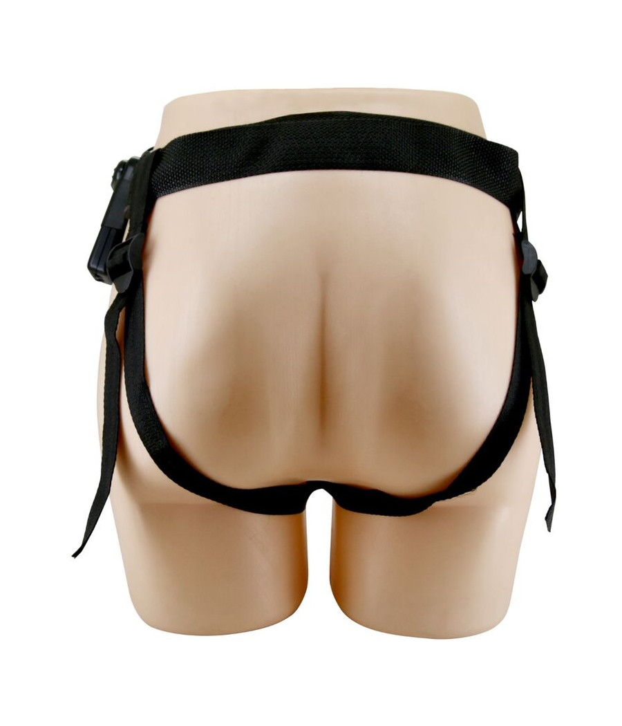 PRETTY LOVE - MARION HARNESS UNIVERSAL BRIEFS WITH VIBRATION DILDO 19 CM BROWN