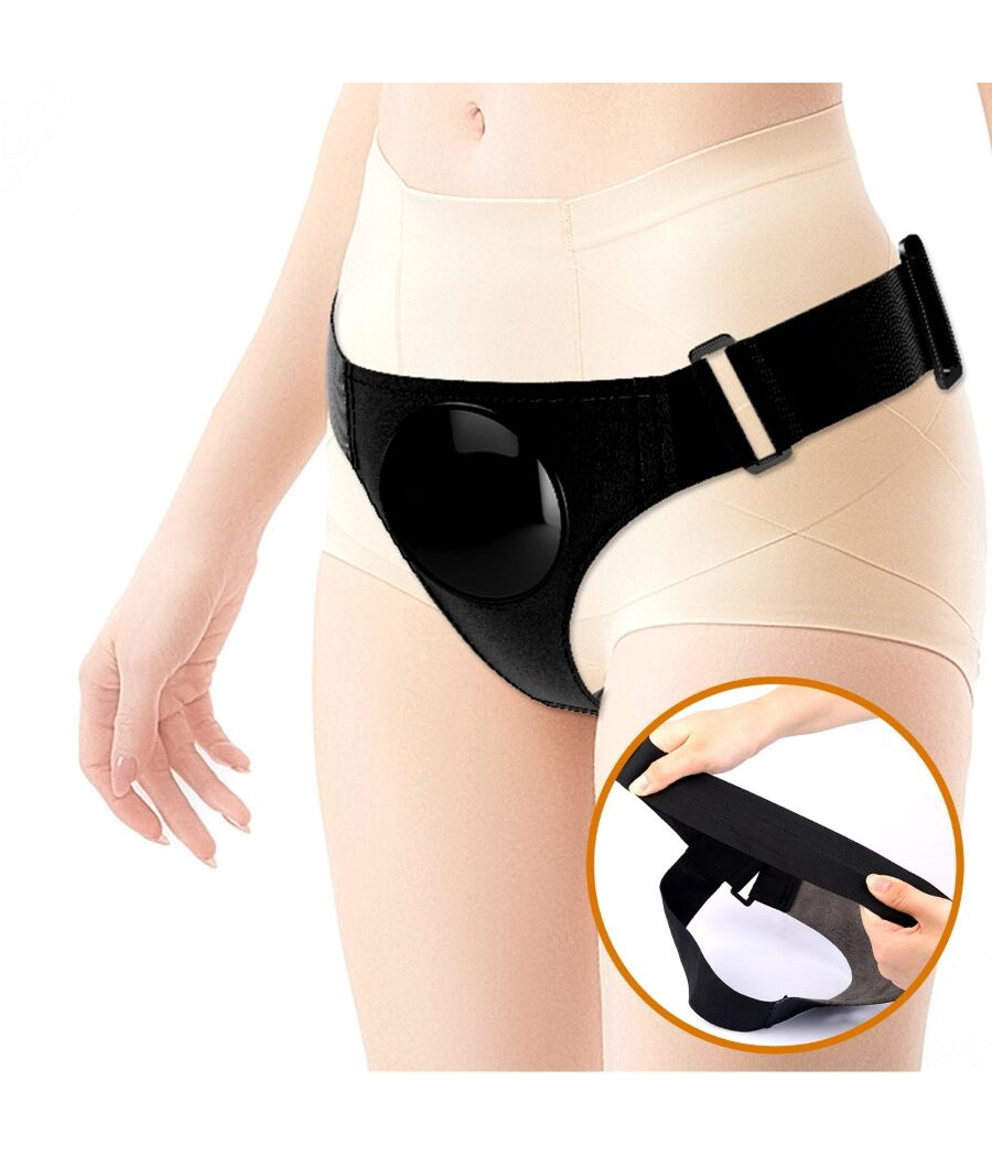 PRETTY LOVE - HARNESS BRIEFS UNIVERSAL CON DILDO VIBRACIÓN Y SQUIRTING 15.5 CM MULATO