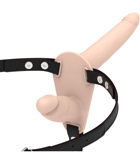 FETISH SUBMISSIVE HARNESS - DOPPELTE PENETRATION, FLEISCH