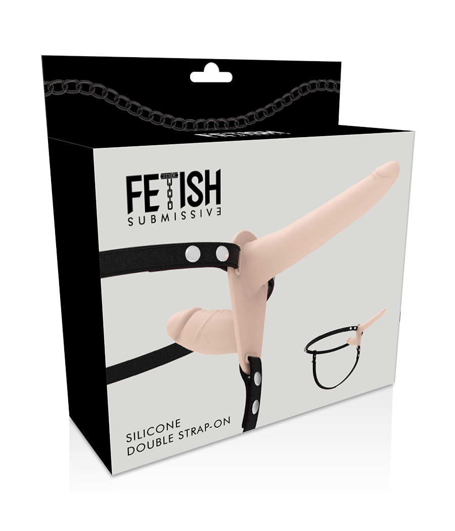 FETISH SUBMISSIVE HARNESS - DOPPELTE PENETRATION, FLEISCH
