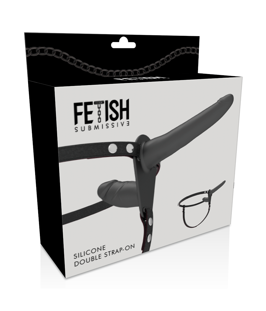 FETISH SUBMISSIVE HARNESS - DOUBLE PÉNÉTRATION NOIR