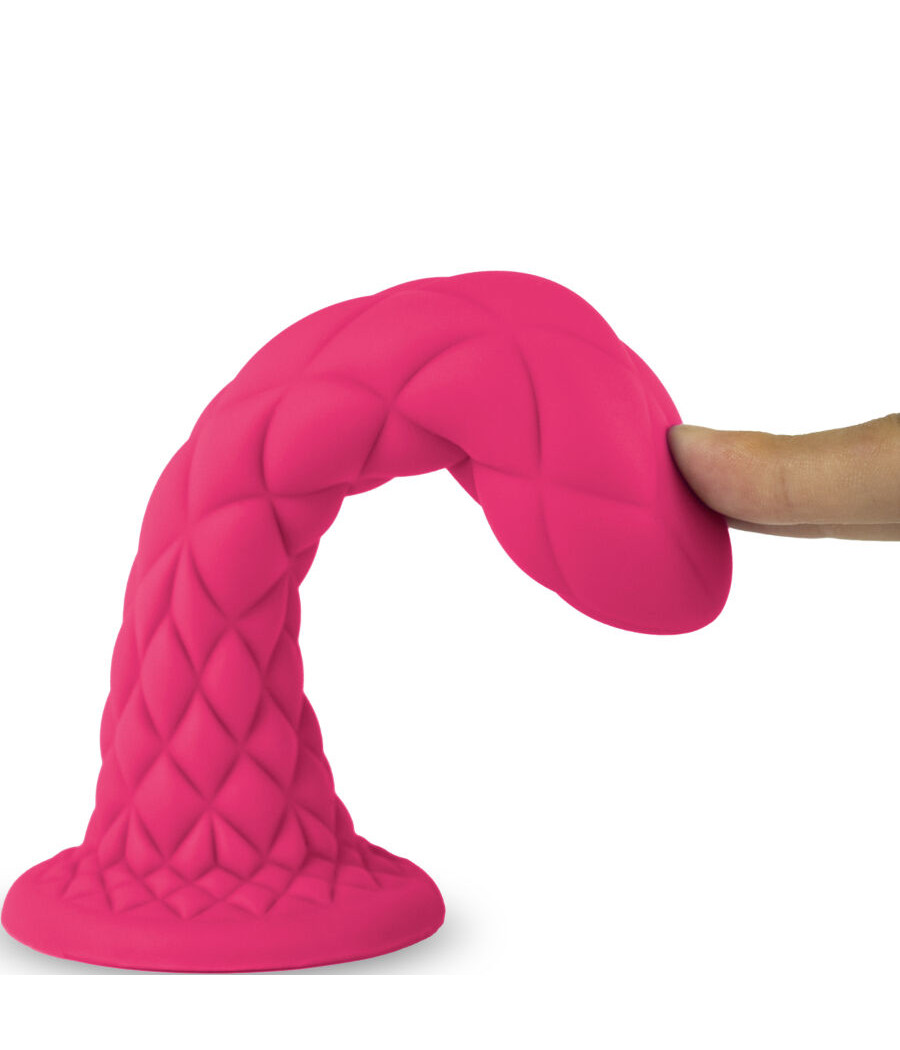 SILEXD - DREAMY DILDO FANTASY SILICONE LIQUIDE THERMOREACTIF FUCHSIA 18,5 CM