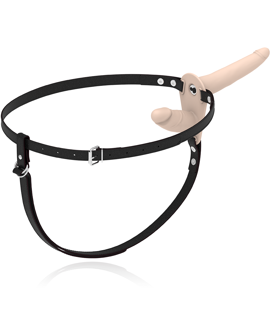 FETISH SUBMISSIVE HARNESS - VIBRATEUR FLESH UP DOUBLE PÉNÉTRATION