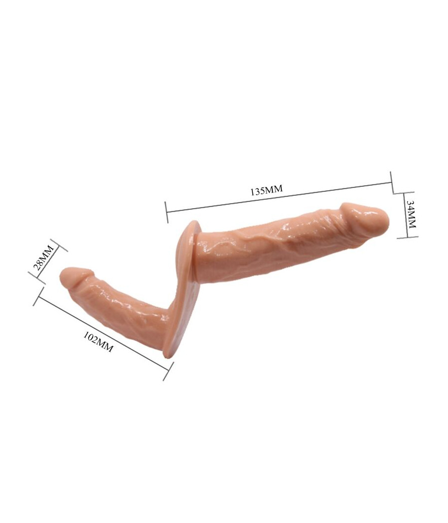 BAILE - ULTRA PASSIONATE HARNESS DILDOS DOBLES CON ARNÉS