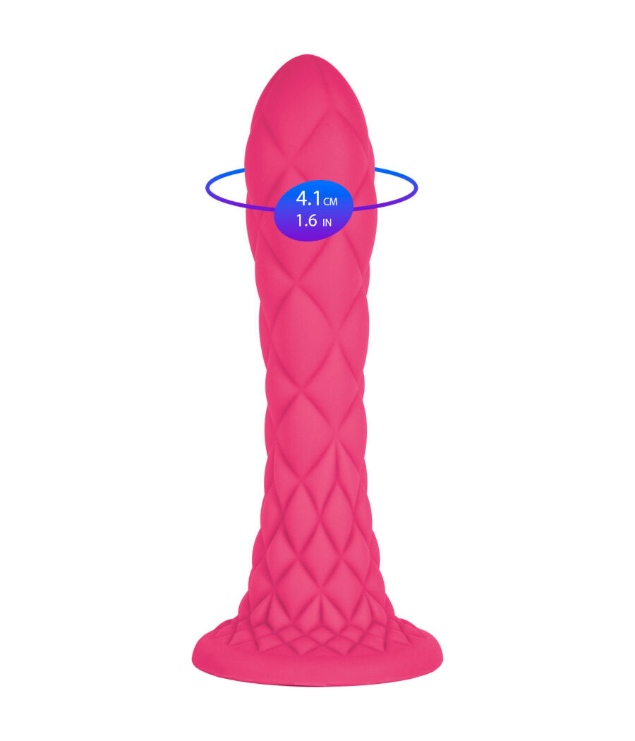 SILEXD - DREAMY DILDO FANTASY SILICONE LÍQUIDO TERMORATIVO FÚCSIA 18,5 CM