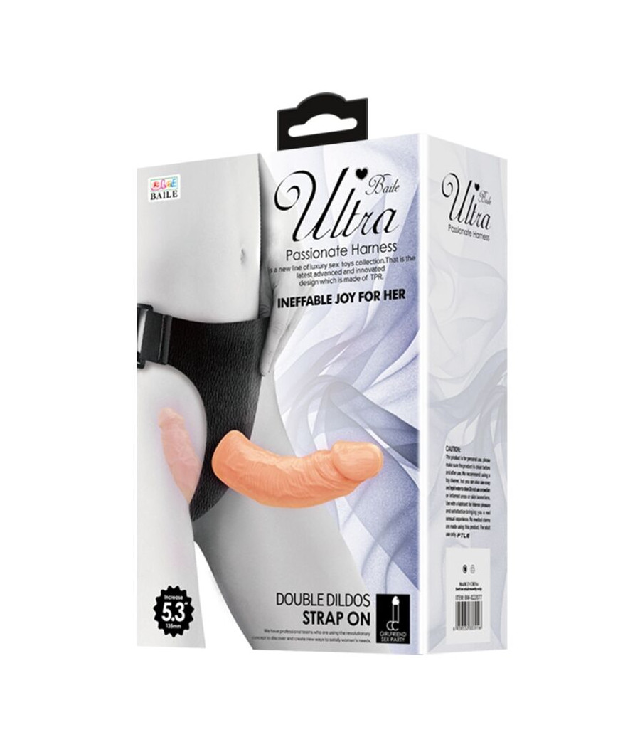 BAILE - ULTRA PASSIONATE HARNESS DILDOS DOBLES CON ARNÉS