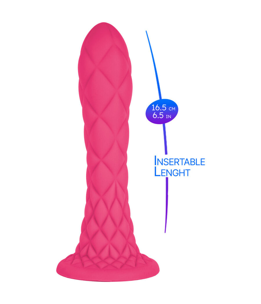 SILEXD - DREAMY DILDO FANTASY FLÜSSIGSILIKON THERMOREAKTIV FUCHSIA 18,5 CM