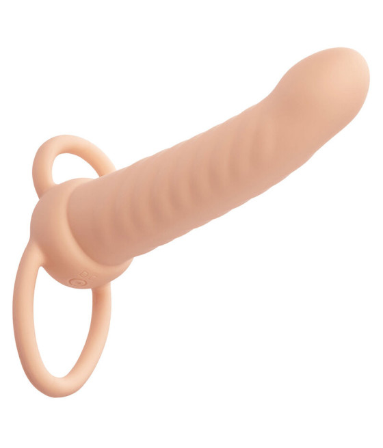 CALEXOTICS - MAXX RIBBED DUAL PENETRATOR 10 VIBRATIONEN FLEISCH