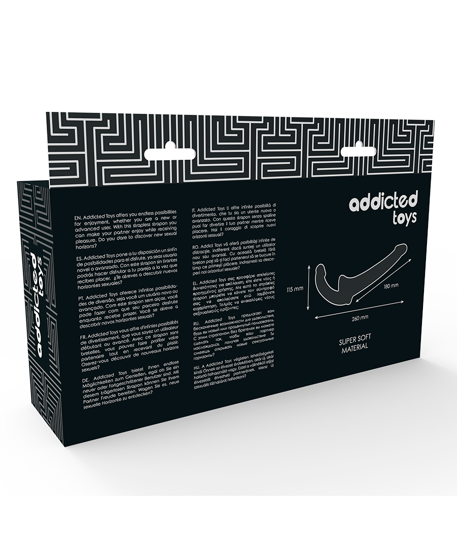 ADDICTED TOYS - DILDO WITH RNA S WITHOUT SUBJECTION BLACK