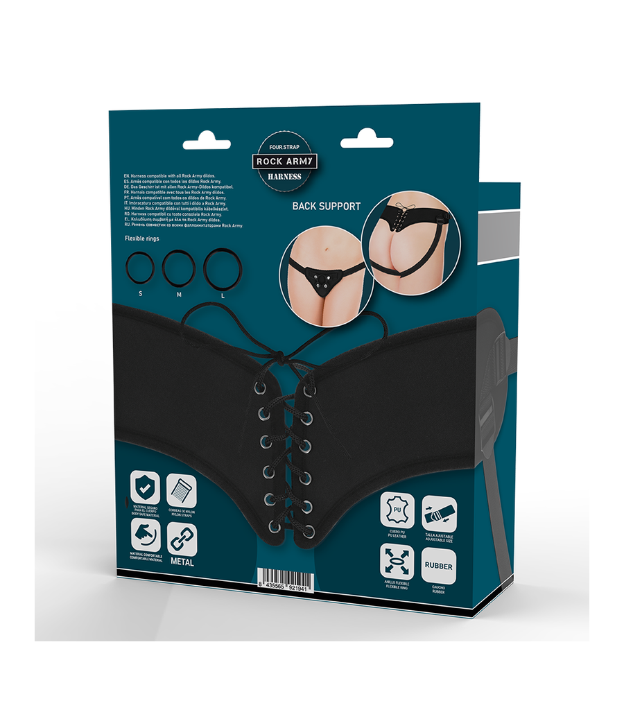 ROCKARMY - ARNÉS AJUSTABLE Y ANILLOS FLEXIBLES