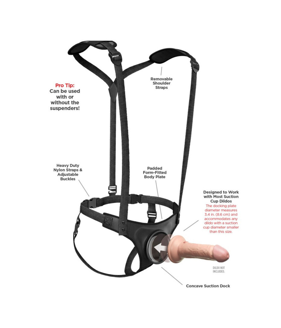 PIPEDREAMS - BODY DOCK BRETELLE STRAP-ON