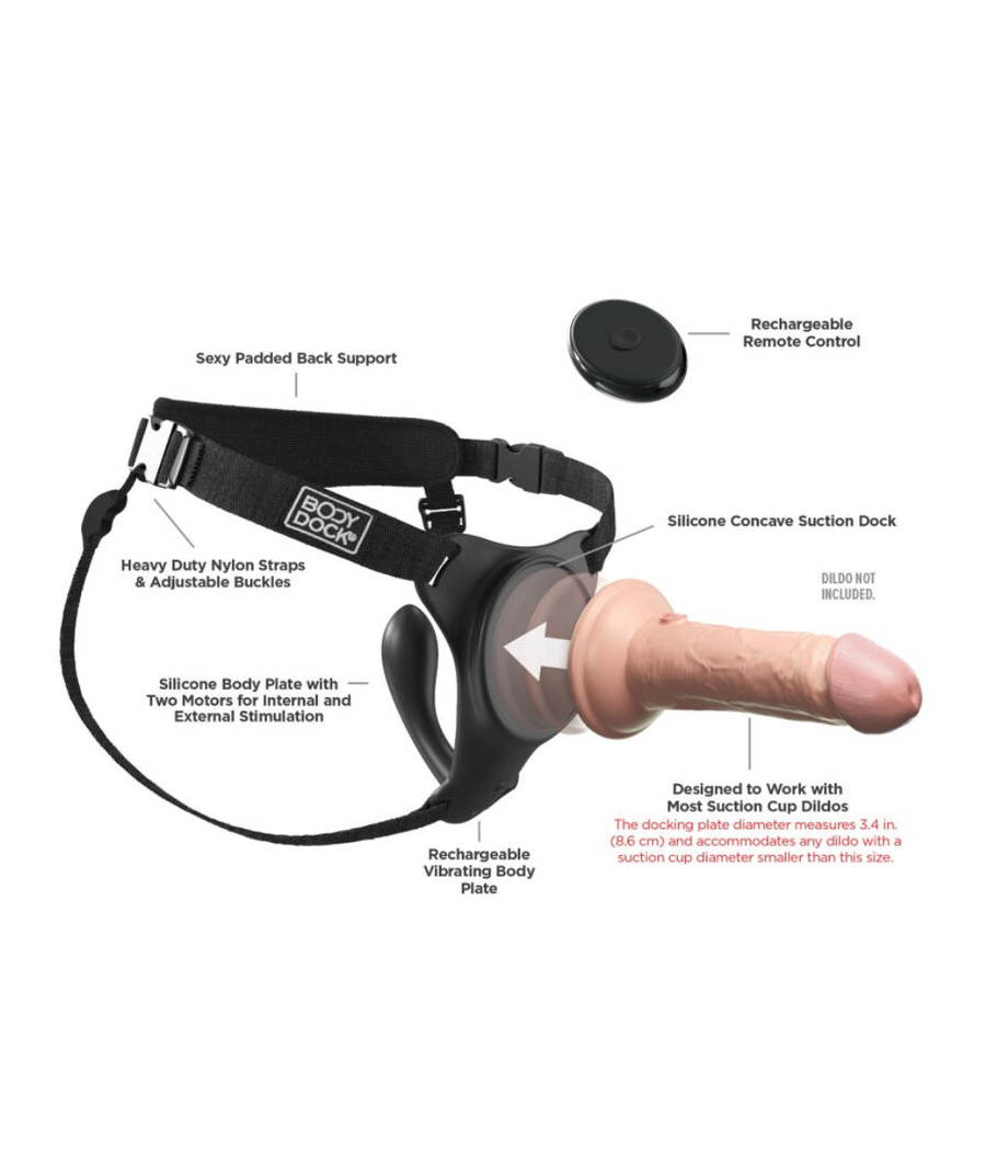 PIPEDREAMS - HARNAIS BODY DOCK G-SPOT PRO