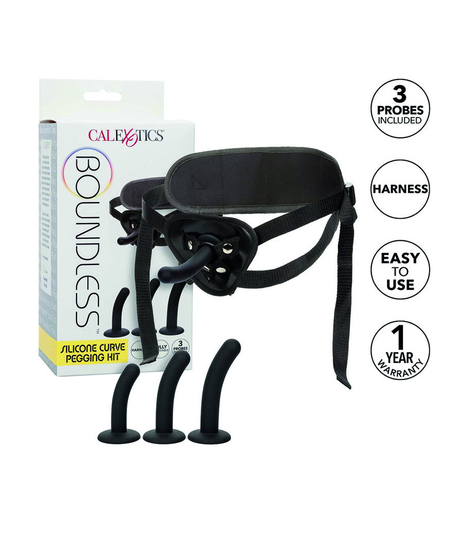 CALEXOTICS - BOUNDLESS KIT DI PEGGING PER CURVE IN SILICONE