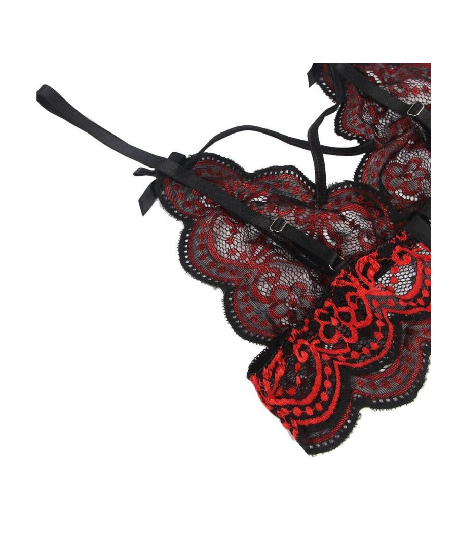 SUBBLIME - SET ZWEITEILIGES SET SPITZENOBERTEIL UND HÖSCHEN S/M