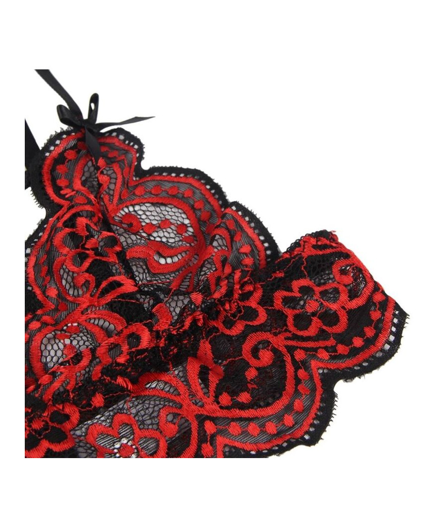 SUBBLIME - SET DOS PIEZAS TOP Y PANTIES ENCAJE L/XL