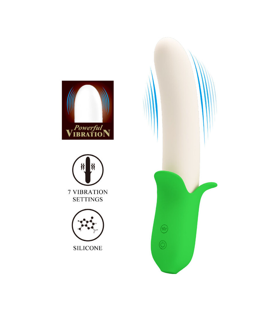 PRETTY LOVE - BANANA KNIGHT SUPER PUISSANCE 7 VIBRATIONS EN SILICONE