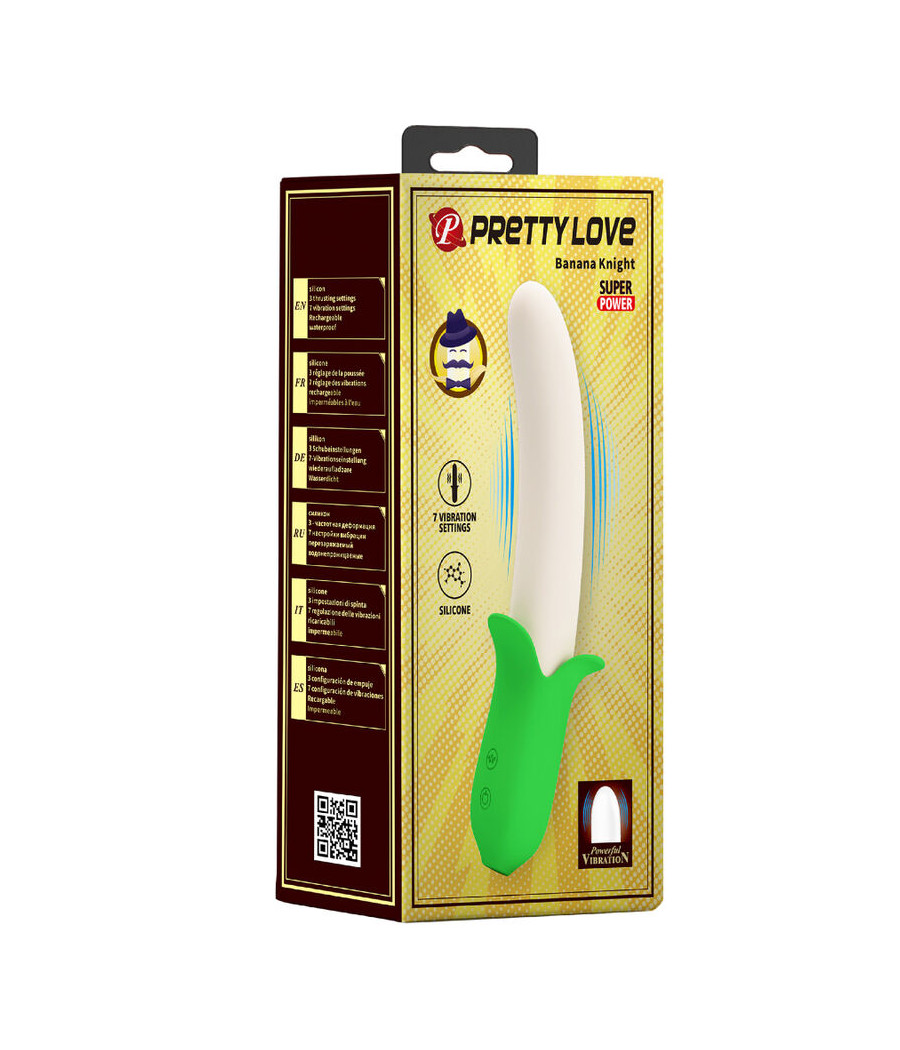 PRETTY LOVE - BANANA KNIGHT SUPER PUISSANCE 7 VIBRATIONS EN SILICONE