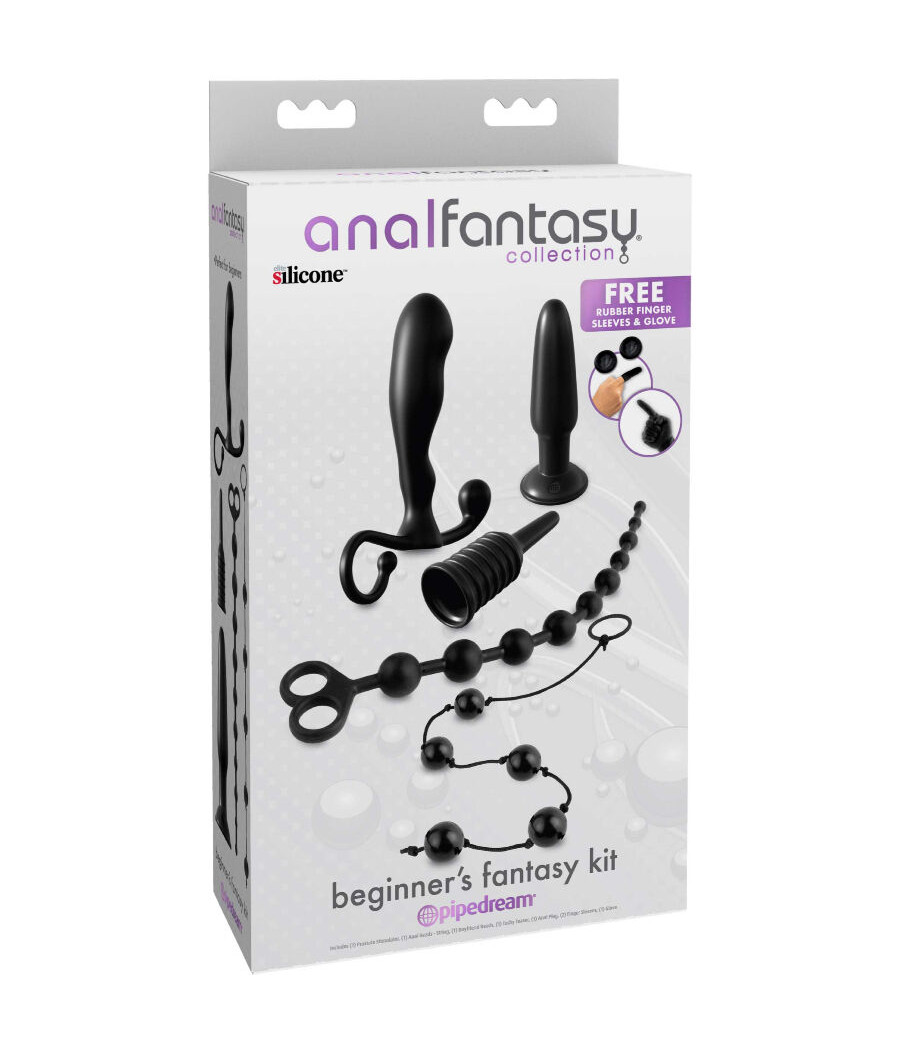 ANAL FANTASY ELITE COLLECTION - KIT ANAL FANTASY PARA INICIANTES PRETO