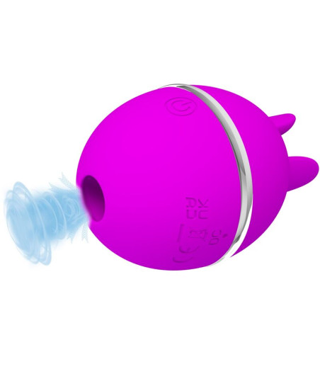 PRETTY LOVE - GEMINI BALL PURPLE ROUND SILICONE VIBRATOR
