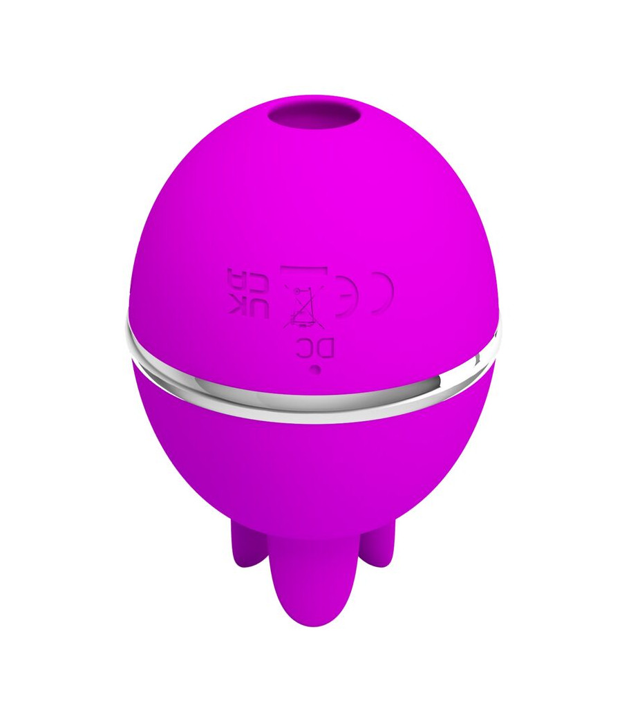 PRETTY LOVE - VIBRATORE IN SILICONE TONDO VIOLA GEMINI BALL