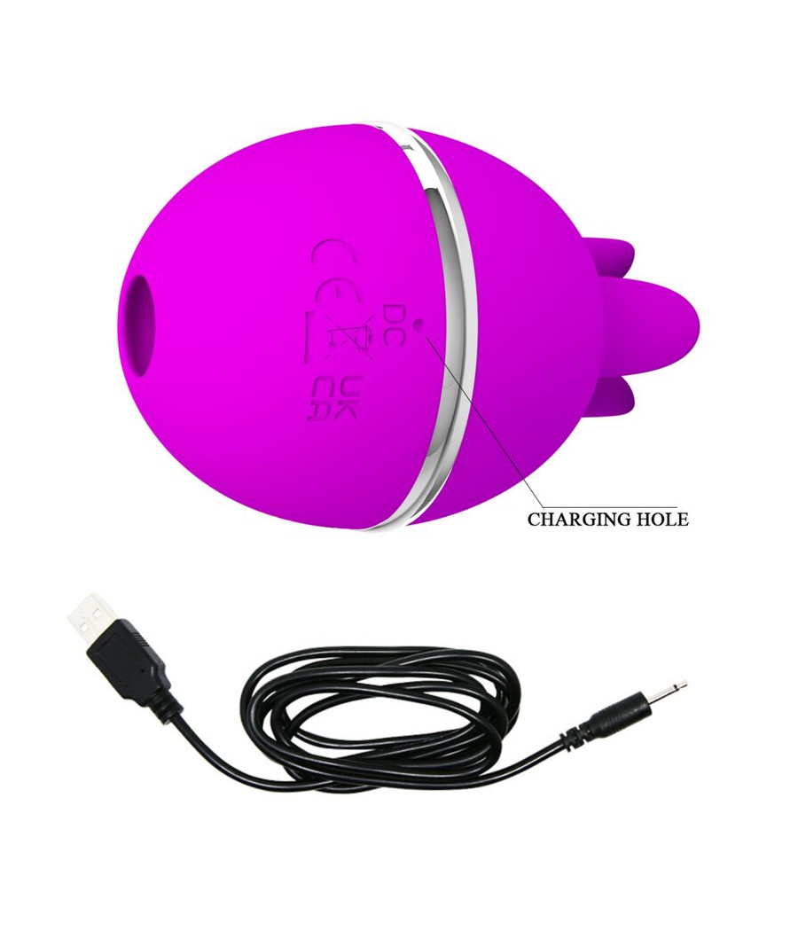 PRETTY LOVE - GEMINI BALL LILA. RUNDER VIBRATOR AUS SILIKON