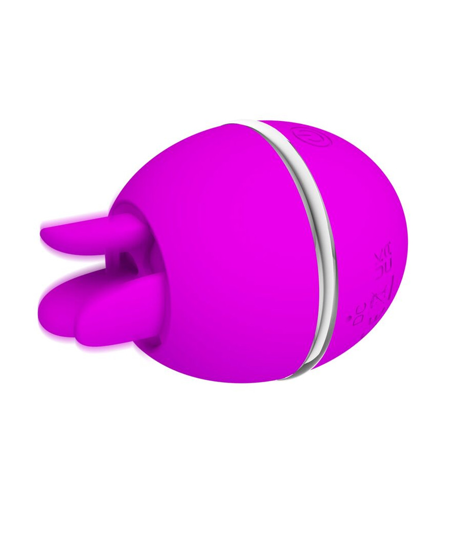 PRETTY LOVE - VIBRADOR DE SILICONA REDONDO GEMINI BALL MORADO